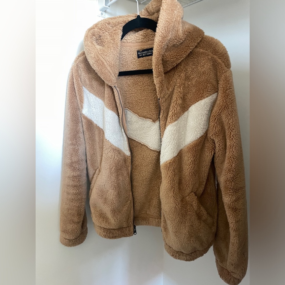Abercrombie Hooded Zip Sherpa